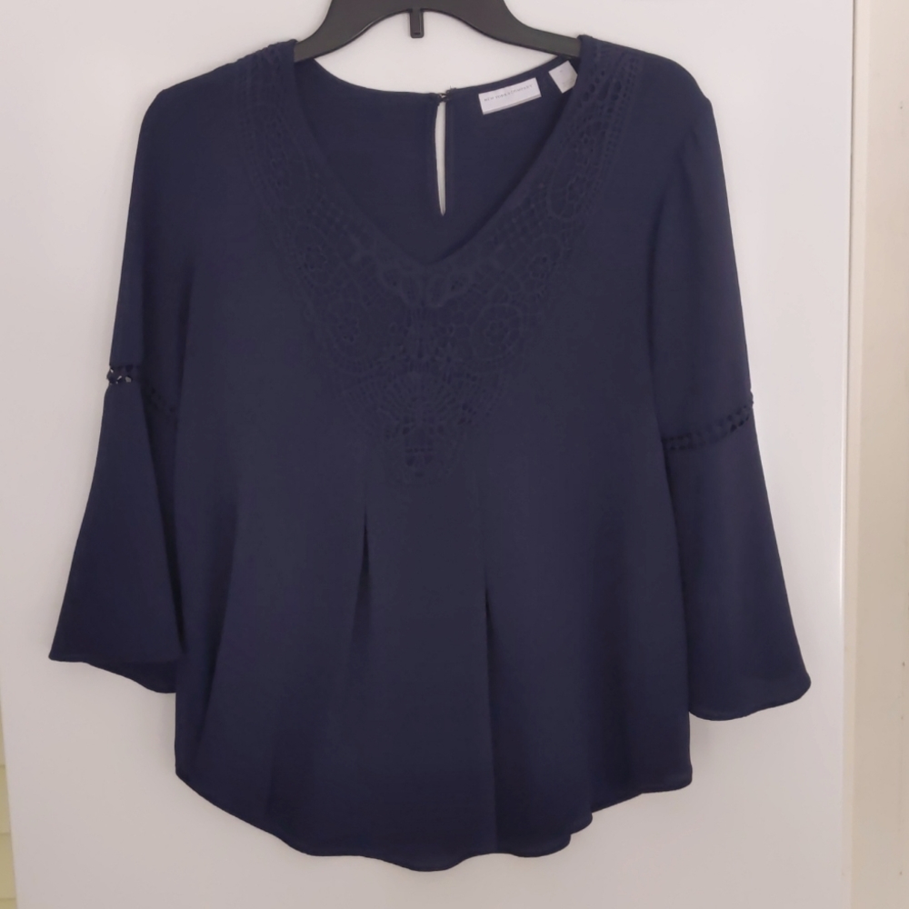 NY&Co navy blouse, size S